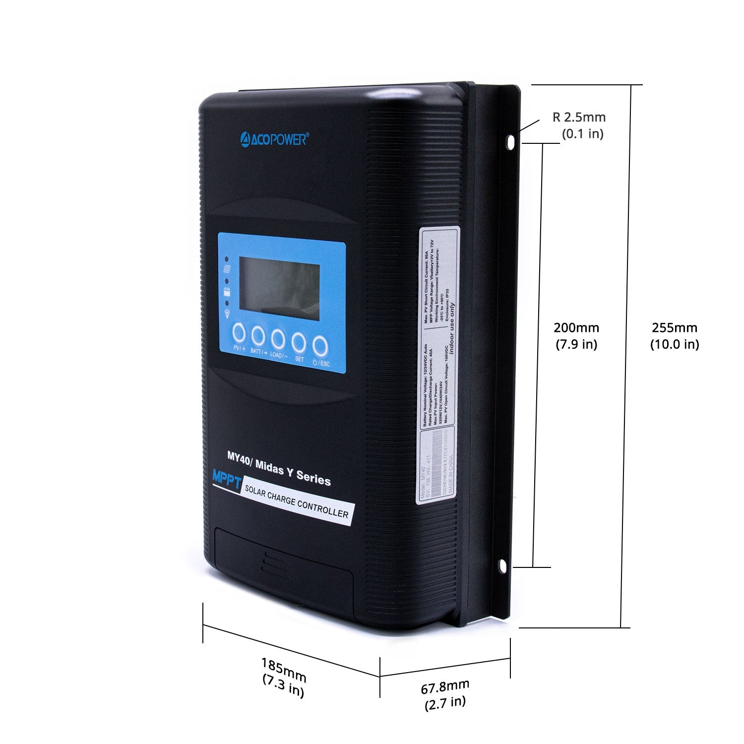 Midas 40 Amp MPPT Solar Charge Controller